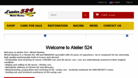 What Atelier524.com website looked like in 2017 (6 years ago)