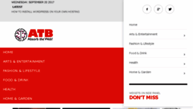 What Absorbtheweb.com website looked like in 2017 (6 years ago)