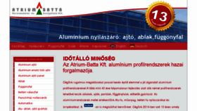 What Aluminium-ajto-ablak.com website looked like in 2017 (6 years ago)