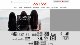What Avivahair.com website looked like in 2017 (6 years ago)