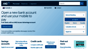 What Anzbank.com.au website looked like in 2017 (6 years ago)