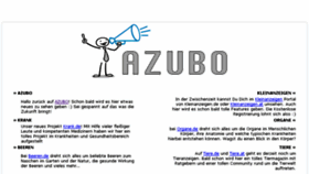 What Azubo.de website looked like in 2017 (6 years ago)