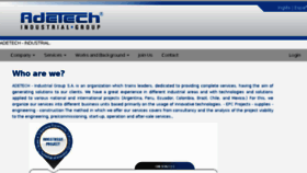 What Adetech-industrial.com website looked like in 2017 (6 years ago)