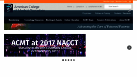 What Acmt.net website looked like in 2017 (6 years ago)