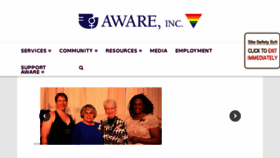 What Awareak.org website looked like in 2017 (6 years ago)