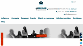 What Asrecover.ro website looked like in 2017 (6 years ago)