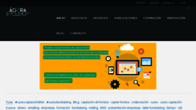 What Agorasocial.com website looked like in 2017 (8 years ago)