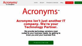 What Acronyms-it.co.uk website looked like in 2017 (6 years ago)