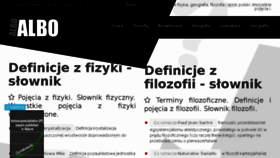 What Albo-albo.pl website looked like in 2017 (6 years ago)