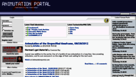 What Animutationportal.com website looked like in 2017 (6 years ago)