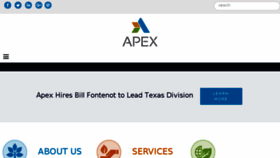 What Apexcos.com website looked like in 2017 (6 years ago)