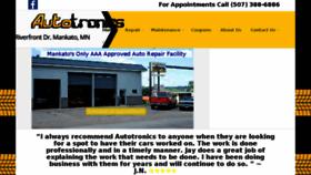 What Autotronics2.com website looked like in 2017 (6 years ago)