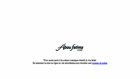 What Aboufatima.com website looked like in 2017 (6 years ago)