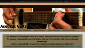 What Acousticguitarplaying.info website looked like in 2017 (6 years ago)