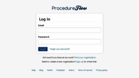 What App.procedureflow.com website looked like in 2017 (6 years ago)