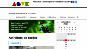 What Acte.cat website looked like in 2017 (6 years ago)
