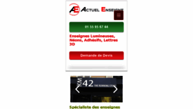What Actuelenseignes.com website looked like in 2017 (6 years ago)