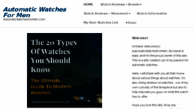 What Automaticwatchesformen.com website looked like in 2017 (6 years ago)