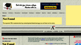 What Academic-clinic.com website looked like in 2017 (6 years ago)