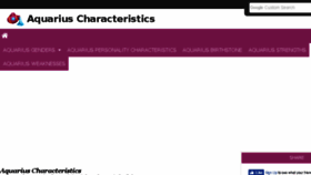 What Aquarius-characteristics.net website looked like in 2017 (6 years ago)