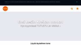 What Aurinkomatkat.fi website looked like in 2017 (6 years ago)