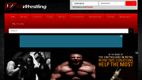 What Allwrestling.com website looked like in 2017 (6 years ago)