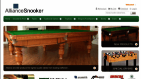 What Alliancesnooker.co.uk website looked like in 2017 (6 years ago)