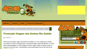 What Acheipromocao.com.br website looked like in 2017 (6 years ago)