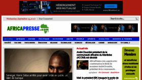 What Africapresse.com website looked like in 2017 (6 years ago)