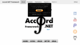What Accord-framework.net website looked like in 2017 (6 years ago)