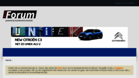 What Autoforum.be website looked like in 2017 (6 years ago)