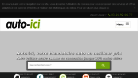 What Auto-ici.fr website looked like in 2017 (6 years ago)