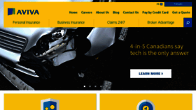 What Avivacanada.com website looked like in 2017 (6 years ago)