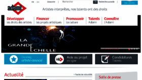 What Adami.fr website looked like in 2017 (6 years ago)