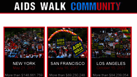What Aidswalk.net website looked like in 2017 (6 years ago)