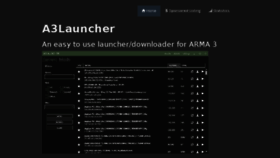 What A3launcher.com website looked like in 2017 (6 years ago)