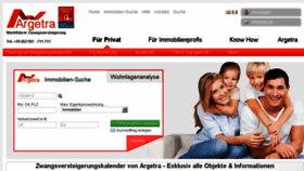 What Argetra.de website looked like in 2017 (6 years ago)