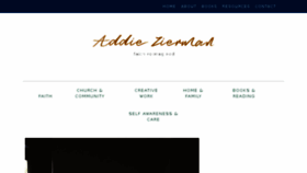 What Addiezierman.com website looked like in 2017 (6 years ago)