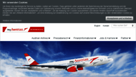 What Austrianairlines.ag website looked like in 2017 (6 years ago)