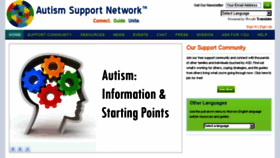 What Autismsupportnetwork.com website looked like in 2017 (6 years ago)