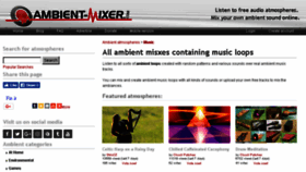 What Ambient-loops.ambient-mixer.com website looked like in 2017 (6 years ago)