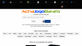What Achajogobarato.com.br website looked like in 2017 (6 years ago)