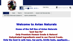 What Aviannaturals.com website looked like in 2017 (6 years ago)