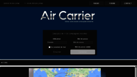 What Air-carrier.fr website looked like in 2017 (6 years ago)