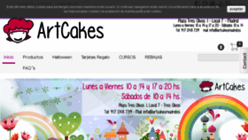 What Artcakesmadrid.es website looked like in 2017 (6 years ago)