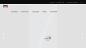 What Alno.de website looked like in 2017 (6 years ago)
