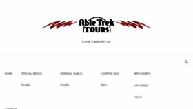 What Abletrektours.com website looked like in 2017 (6 years ago)