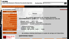 What Acada.fr website looked like in 2017 (6 years ago)