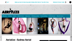 What Aerialize.com.au website looked like in 2017 (6 years ago)