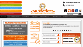 What Arafdes.fr website looked like in 2017 (6 years ago)